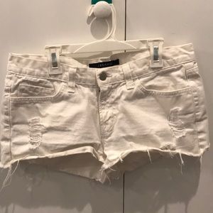 J.Brand white denim shorts